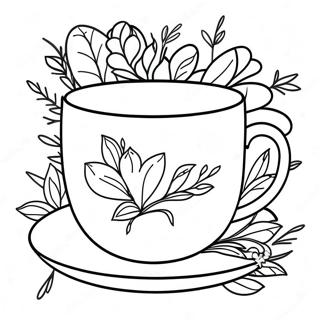 Tea Cup Coloring Page 18709-15070