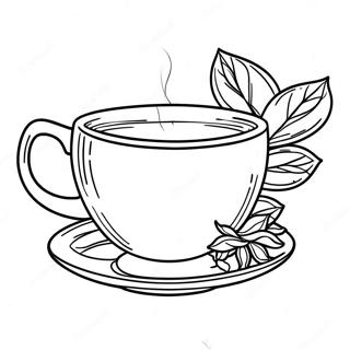 Tea Cup Coloring Page 18709-15071