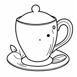 Tea Cup Coloring Page 18709-15072