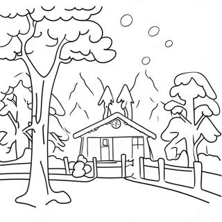 January Winter Wonderland Coloring Page 18719-15077