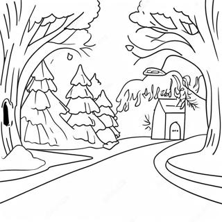 January Winter Wonderland Coloring Page 18719-15079