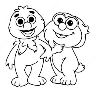 Elmo And Abby Fun Coloring Page 18741-15090