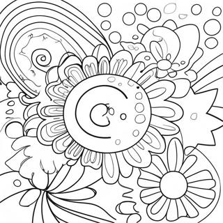 Colorful Groovy Shapes Coloring Page 18752-15100