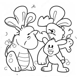 Word Party Characters Coloring Page 18772-15117