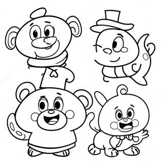 Word Party Characters Coloring Page 18772-15118