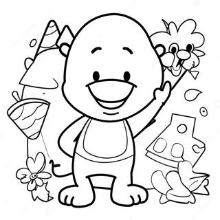 Word Party Characters Coloring Page 18772-15120