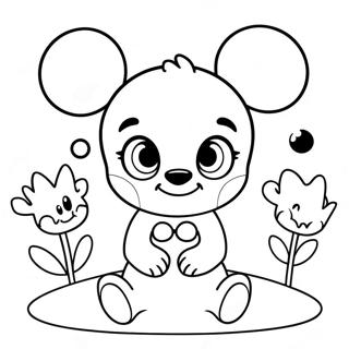 Cute Disney Characters Coloring Page 18781-15134