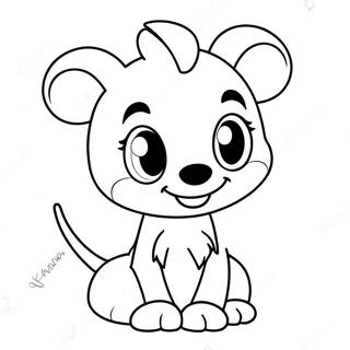 Cute Disney Characters Coloring Page 18781-15135