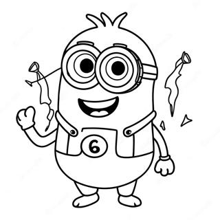 Halloween Minion Coloring Pages