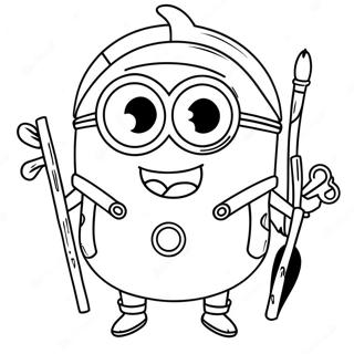 Halloween Minion Coloring Page 18791-15126