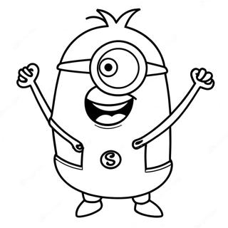 Halloween Minion Coloring Page 18791-15128