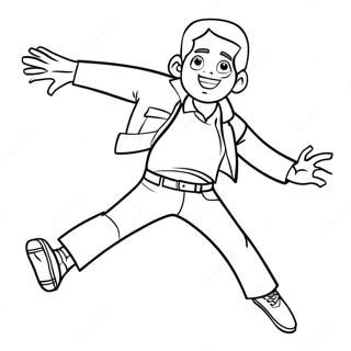 Jude Bellingham Action Shot Coloring Page 18801-15138