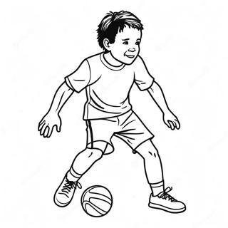 Jude Bellingham Dribbling Coloring Page 18802-15149