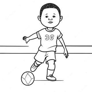 Jude Bellingham Dribbling Coloring Page 18802-15151