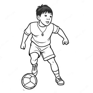 Jude Bellingham Dribbling Coloring Page 18802-15152