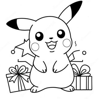 Pikachu Christmas Coloring Page 1881-1544