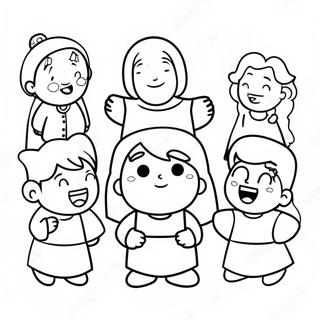 Cute Bible Characters Coloring Page 18822-15161