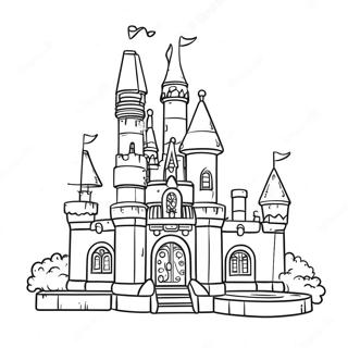 Lego Princess Castle Coloring Page 18831-15160