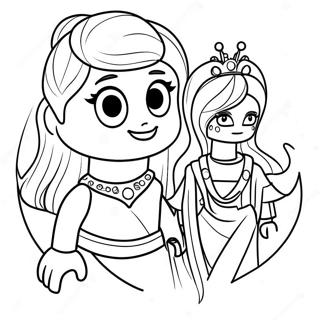 Lego Princess Adventure Coloring Page 18832-15165