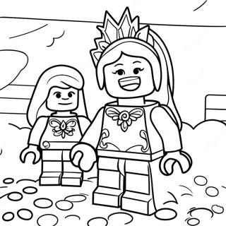 Lego Princess Adventure Coloring Page 18832-15166