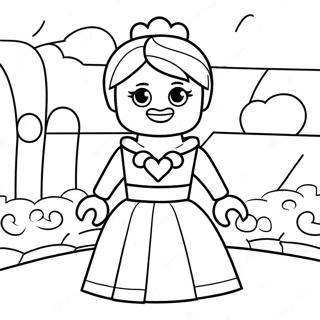 Lego Princess Adventure Coloring Page 18832-15168