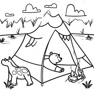 Cub Scout Camping Adventure Coloring Page 18882-15209