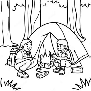 Cub Scout Camping Adventure Coloring Page 18882-15210