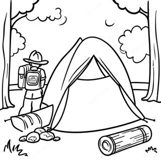 Cub Scout Camping Adventure Coloring Page 18882-15211