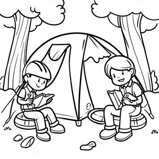 Cub Scout Camping Adventure Coloring Page 18882-15212