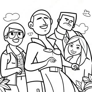 Total Drama Coloring Page 18921-15236