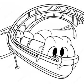 Phineas Building A Roller Coaster Coloring Page 1892-1554