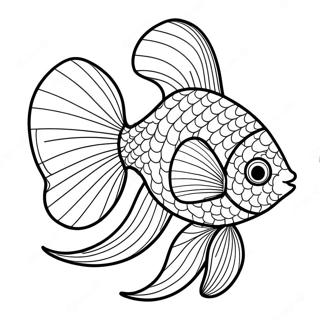 Beta Fish Coloring Page 18951-15262