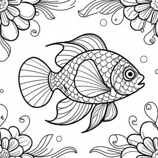 Beta Fish Coloring Page 18951-15263