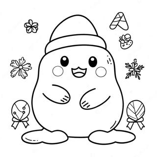 Squishmallow Christmas Coloring Page 18961-15271