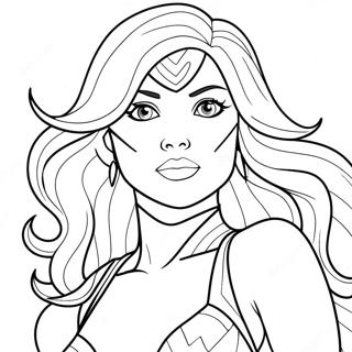 Starfire Coloring Pages