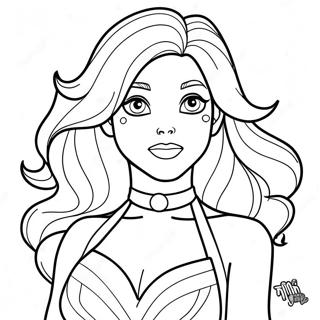 Starfire Coloring Page 18991-15291