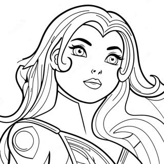 Starfire Coloring Page 18991-15292