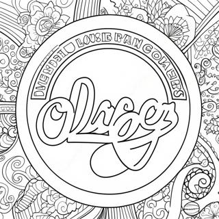 Dodgers Logo Coloring Page 19001-15298