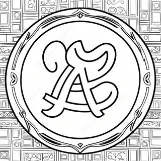 Dodgers Logo Coloring Page 19001-15300