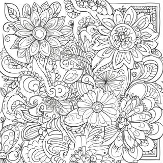 Vibrant Folk Art Patterns Coloring Page 19012-15313