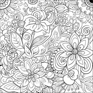 Vibrant Folk Art Patterns Coloring Page 19012-15315