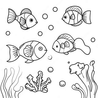 Fun Underwater Scene Coloring Page 1902-1572