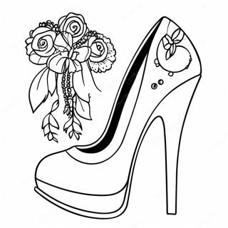 High Heel Fashionista Coloring Page 19031-15322