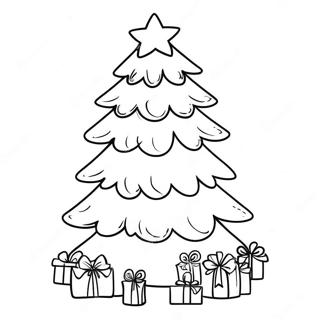 Elegant Christmas Tree Coloring Page 19041-15325