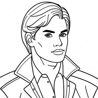 Ken Doll Coloring Page 19051-15338