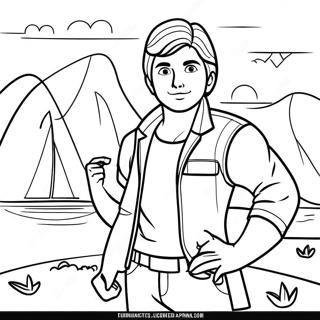 Adventurous Ken Coloring Page 19052-15341