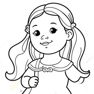 Cute Sister Coloring Page 19081-15363