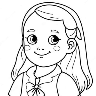 Cute Sister Coloring Page 19081-15364