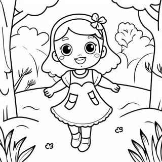 Adorable Sister Playing In The Park Coloring Page 19082-15368