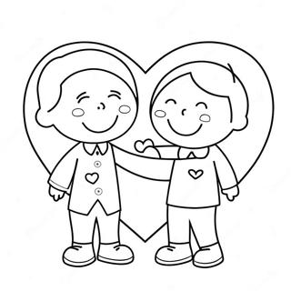 Happy Valentines Day Dad Coloring Pages